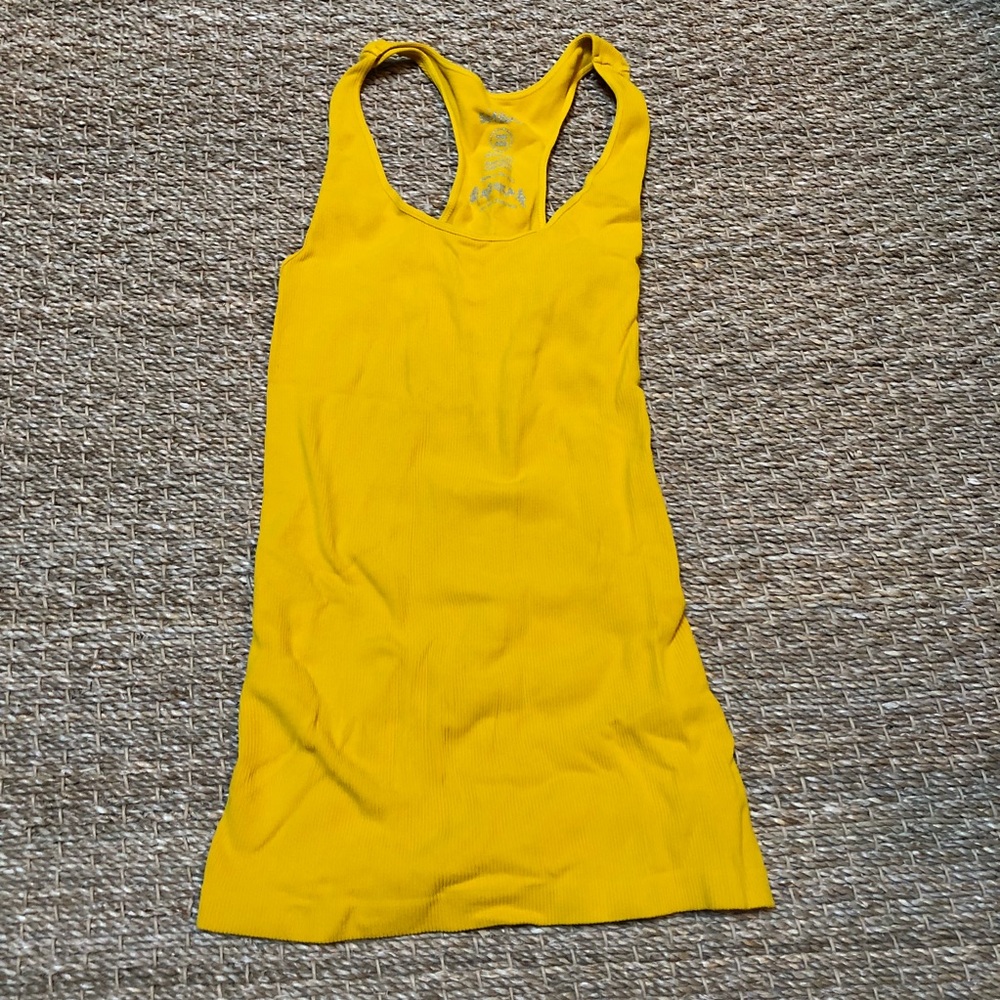 3/$18 SALE Mustard yellow cami tank top one size